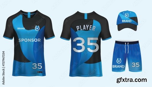 Soccer Jersey Mockup For Football Club 25xAI