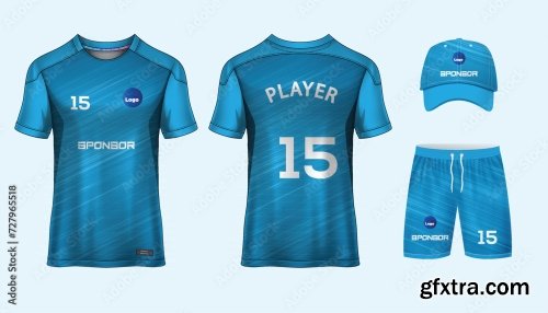 Soccer Jersey Mockup For Football Club 25xAI