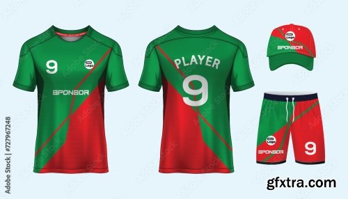 Soccer Jersey Mockup For Football Club 25xAI