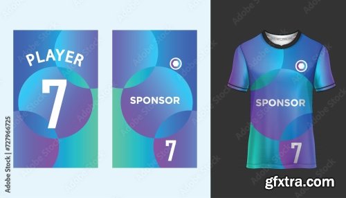 Soccer Jersey Mockup For Football Club 25xAI