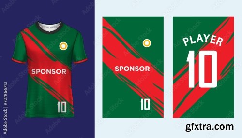 Soccer Jersey Mockup For Football Club 25xAI