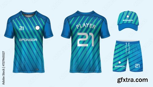 Soccer Jersey Mockup For Football Club 25xAI