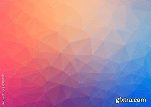 Abstract 2D Geometric Colorful Background 6xAI