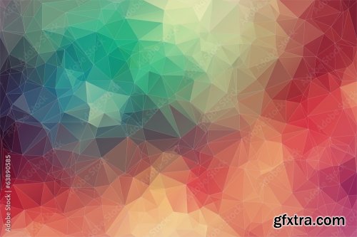 Abstract 2D Geometric Colorful Background 6xAI