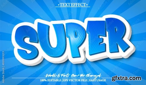 Vector Text Effect Editable Alphabet 46 25xAI