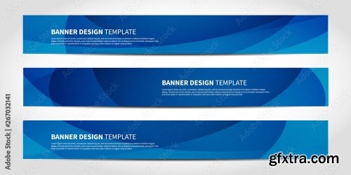 Vector Banners With Abstract Geometric Background 6xAI