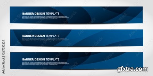 Vector Banners With Abstract Geometric Background 6xAI