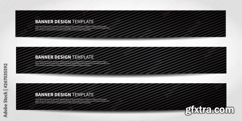 Vector Banners With Abstract Geometric Background 6xAI