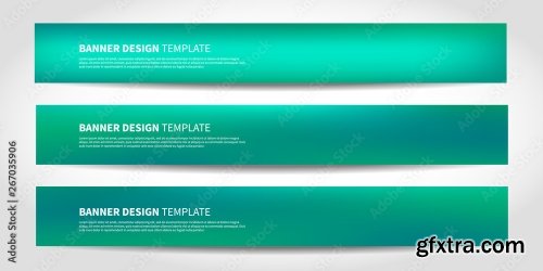 Vector Banners With Abstract Geometric Background 6xAI