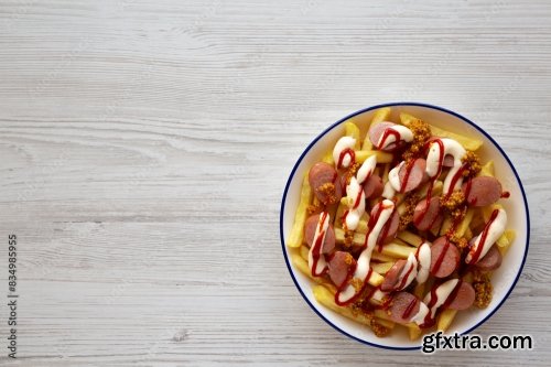 Homemade Salchipapa Fries With Ketchup 6xJPEG