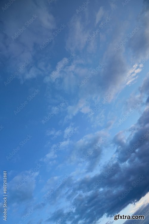 Cumulus Clouds In Blue Sky 6xJPEG