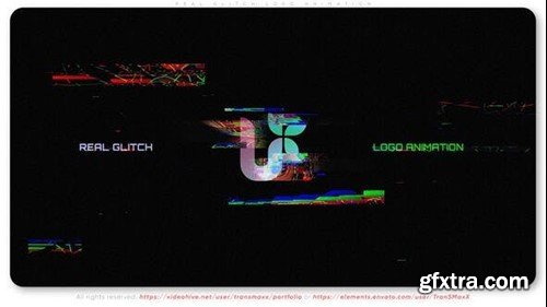 Videohive Real Glitch Logo Animation 52620241