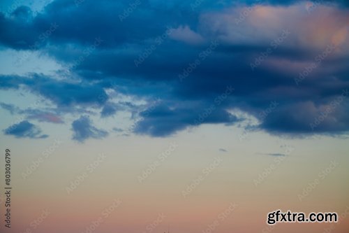 Cumulus Clouds In Blue Sky 6xJPEG