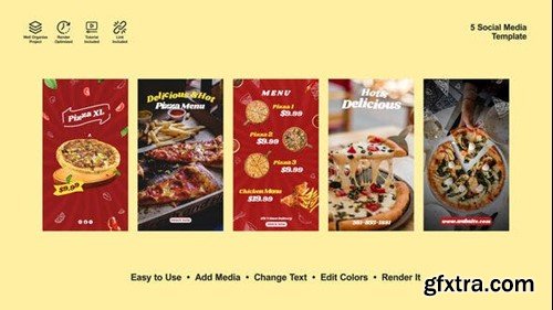 Videohive Pizza Menu Instagram Reels 52605918