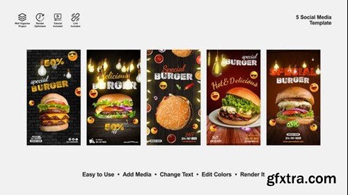 Videohive Delicious Burger Instagram Stories 52603642