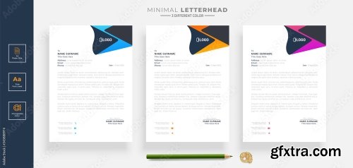 Elegant Letterhead Design Template 5 20xAI