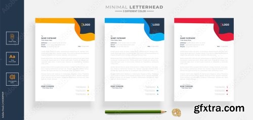 Elegant Letterhead Design Template 5 20xAI