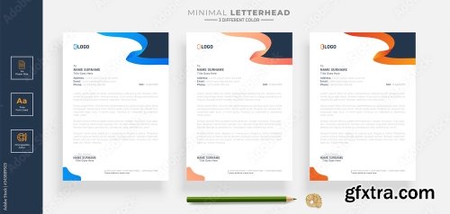 Elegant Letterhead Design Template 5 20xAI