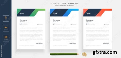 Elegant Letterhead Design Template 5 20xAI