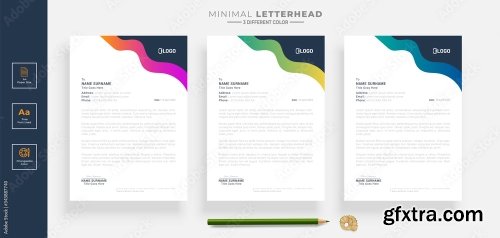 Elegant Letterhead Design Template 5 20xAI