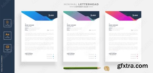 Elegant Letterhead Design Template 5 20xAI