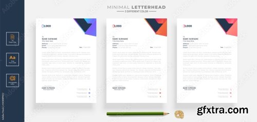 Elegant Letterhead Design Template 5 20xAI