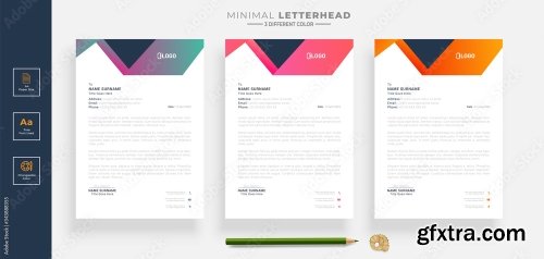 Elegant Letterhead Design Template 5 20xAI