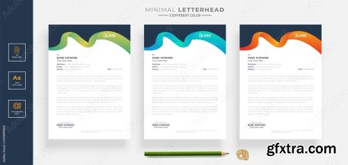 Elegant Letterhead Design Template 5 20xAI