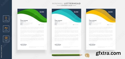 Elegant Letterhead Design Template 5 20xAI