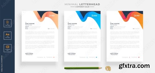 Elegant Letterhead Design Template 5 20xAI