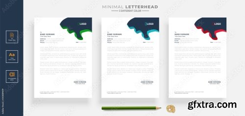 Elegant Letterhead Design Template 5 20xAI