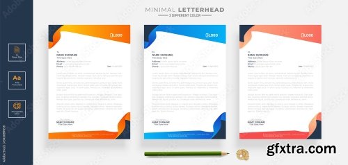 Elegant Letterhead Design Template 5 20xAI