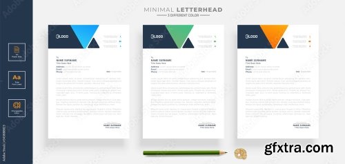 Elegant Letterhead Design Template 5 20xAI