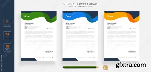 Elegant Letterhead Design Template 5 20xAI