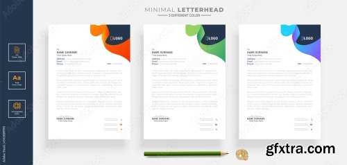 Elegant Letterhead Design Template 5 20xAI