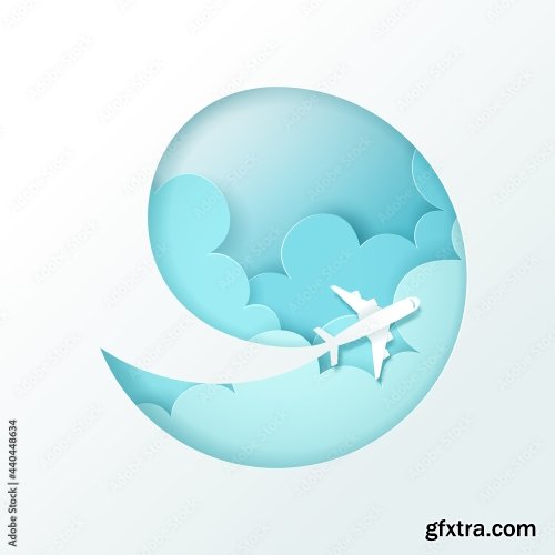 Vector Digital Craft Of Travel Banner Time To Travel Concept 18xAI