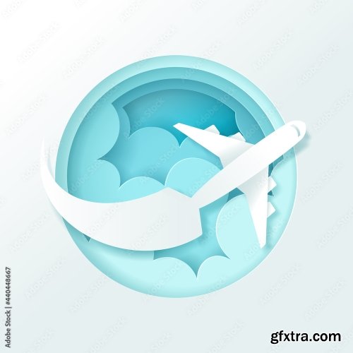 Vector Digital Craft Of Travel Banner Time To Travel Concept 18xAI