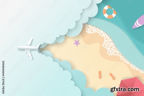 Vector Digital Craft Of Travel Banner Time To Travel Concept 18xAI