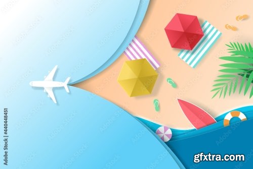 Vector Digital Craft Of Travel Banner Time To Travel Concept 18xAI