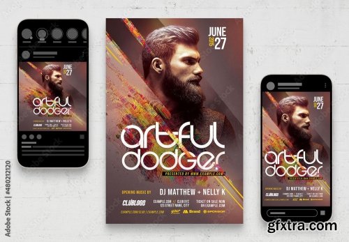 Music Dj And Nightclub Flyer 7 10xPSD