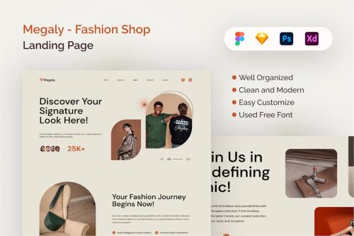 Megaly - Fashion Shop Landing Page