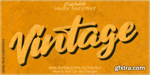 Vector Text Effect Editable Alphabet 50 25xAI