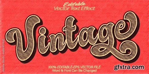 Vector Text Effect Editable Alphabet 50 25xAI