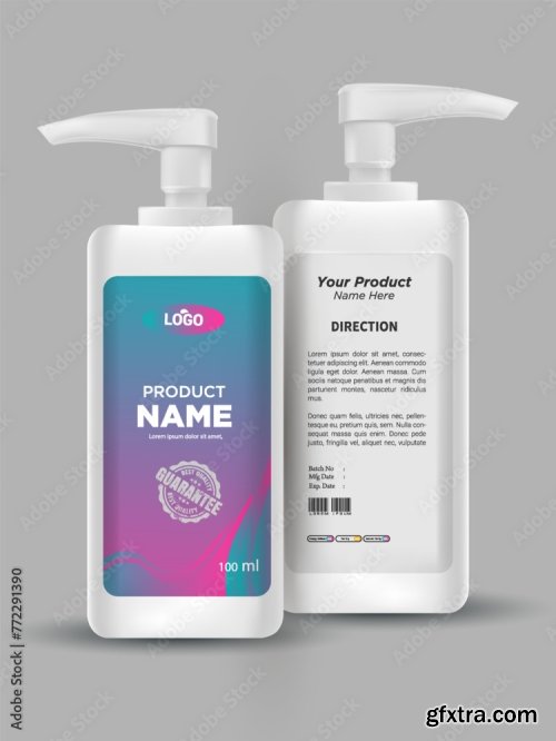 Design Bottle Of Hand Sanitizer 20xAI