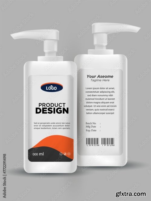 Design Bottle Of Hand Sanitizer 20xAI