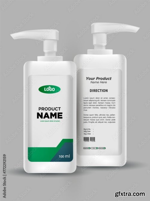 Design Bottle Of Hand Sanitizer 20xAI