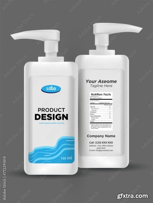 Design Bottle Of Hand Sanitizer 20xAI