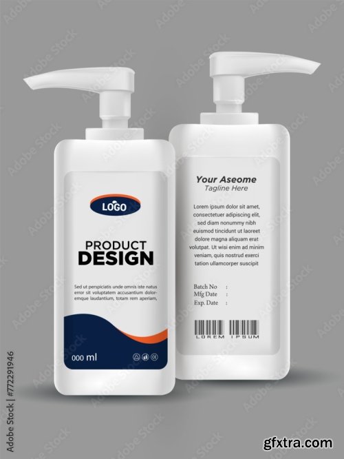 Design Bottle Of Hand Sanitizer 20xAI