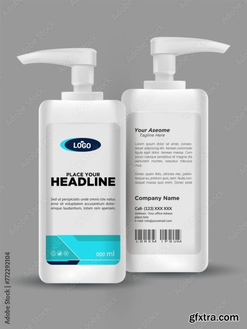 Design Bottle Of Hand Sanitizer 20xAI