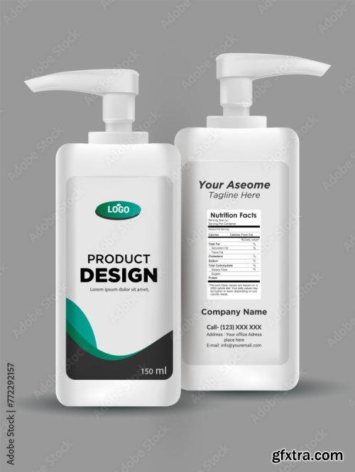 Design Bottle Of Hand Sanitizer 20xAI